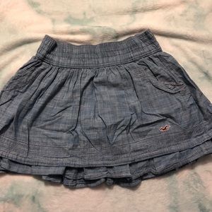 Blue Hollister Skirt with Ruffles